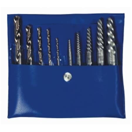 Hanson Hanson HAN11117 10 PIece Spiral Extractor and Drill Bit Combo Pack HAN11117